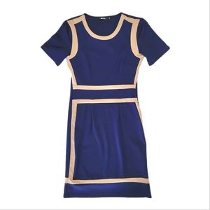 Miusol Blue and Tan Dress